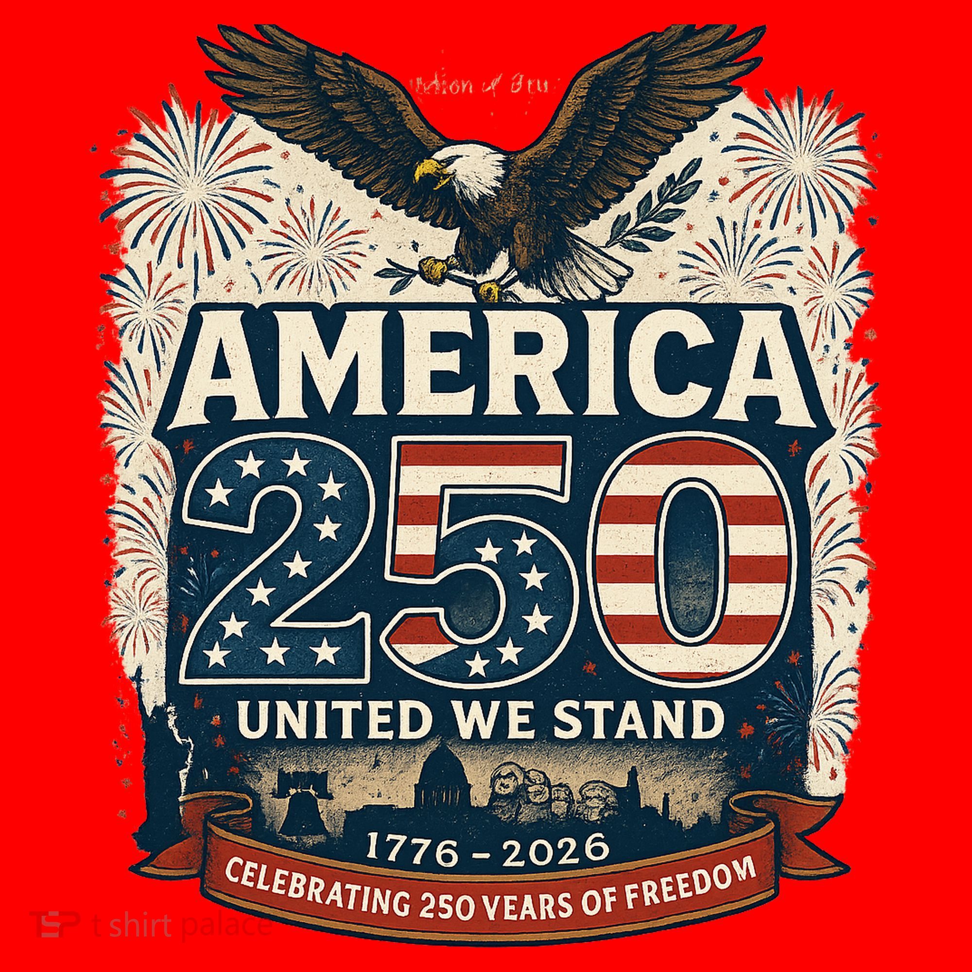 America's 250th Anniversary Of Freedom USA 1776-2026 Santa Hat