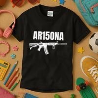 Ar15ona 2nd Amendment Ar 15 For Gun Owners Kids T-Shirt thumb 3