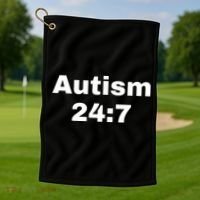 Autism 24:7  Golf Towel thumb 1