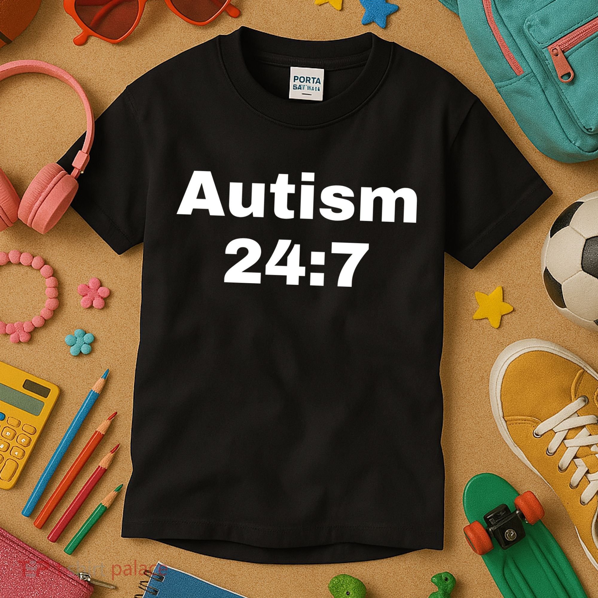 Autism 24:7  Kids T-Shirt
