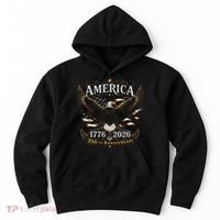 America 250th Anniversary 1776-2026 Patriotic Eagle Hoodie thumb 0