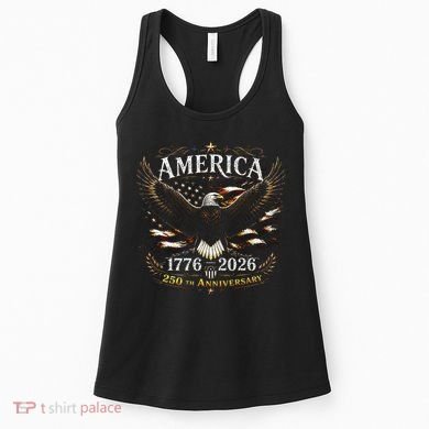America 250th Anniversary 1776-2026 Patriotic Eagle Women's Tank Top