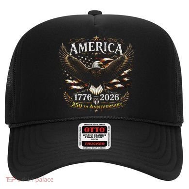 America 250th Anniversary 1776-2026 Patriotic Eagle Hat
