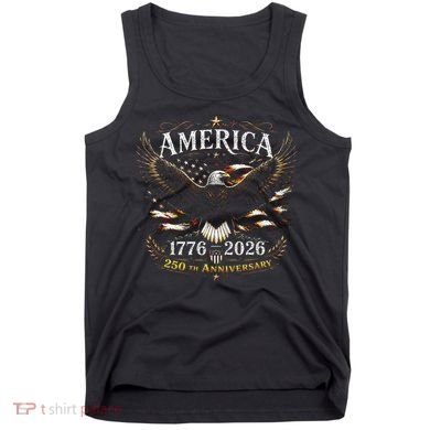 America 250th Anniversary 1776-2026 Patriotic Eagle Tank Top