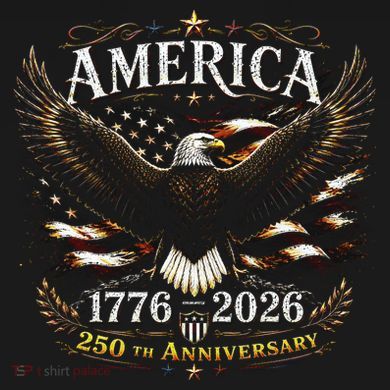 America 250th Anniversary 1776-2026 Patriotic Eagle Women's Tri-Blend 3/4-Sleeve Raglan Shirt