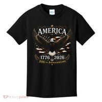 America 250th Anniversary 1776-2026 Patriotic Eagle Kids T-Shirt thumb 0