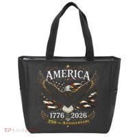 America 250th Anniversary 1776-2026 Patriotic Eagle Tote Bag thumb 0
