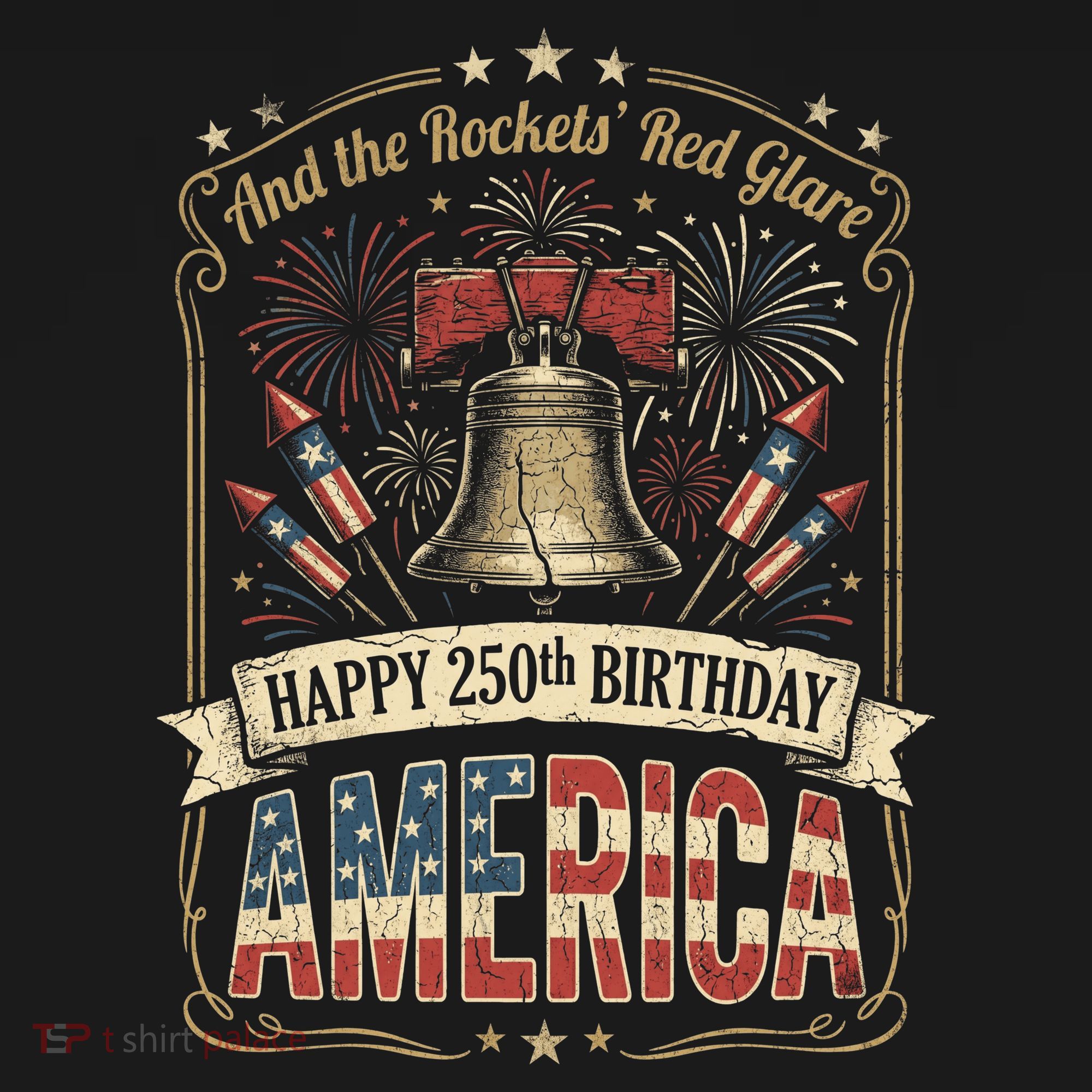 America 250th Anniversary Birthday Vintage T-Shirt