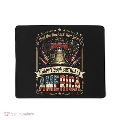 America 250th Anniversary Birthday Vintage Mousepad