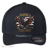 America 250th Anniversary 1776-2026 American Eagle Flexfit Unipanel Trucker Cap thumb 0