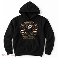 America 250th Anniversary 1776-2026 American Eagle Hoodie thumb 0