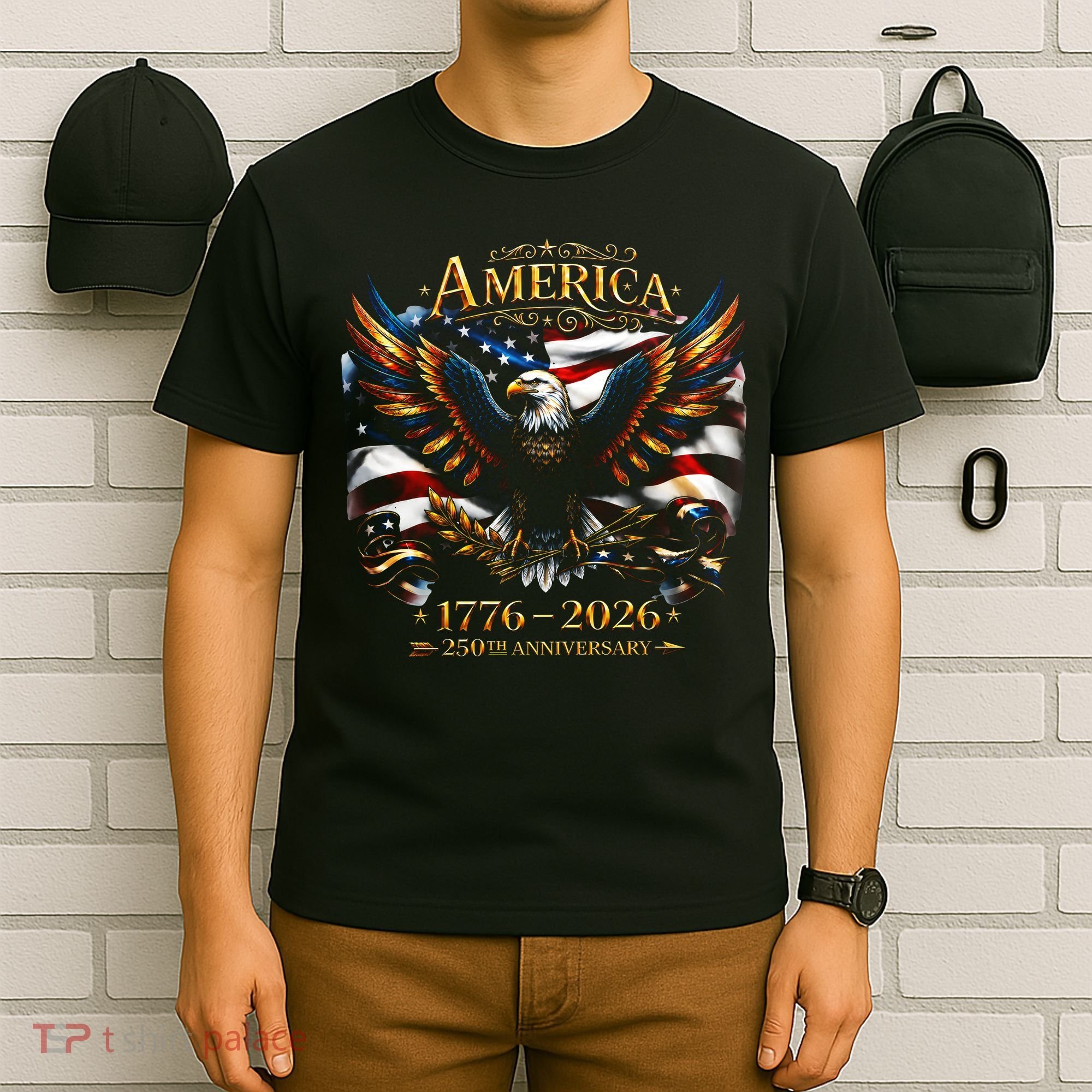 America 250th Anniversary 1776-2026 American Eagle T-Shirt