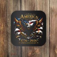 America 250th Anniversary 1776-2026 American Eagle Coaster thumb 0