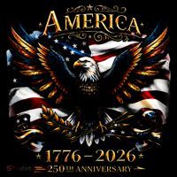 America 250th Anniversary 1776-2026 American Eagle Women's Hoodie thumb 2