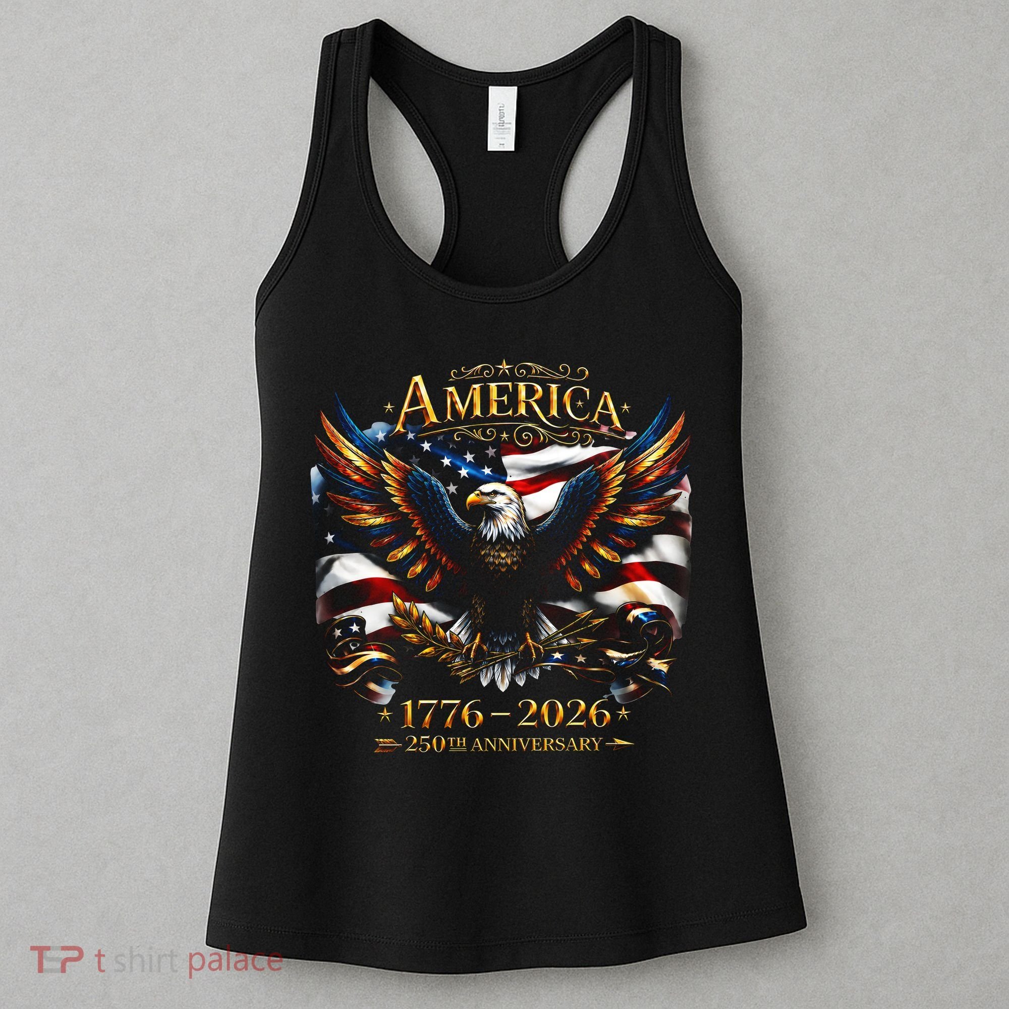 America 250th Anniversary 1776-2026 American Eagle Women's Tank Top