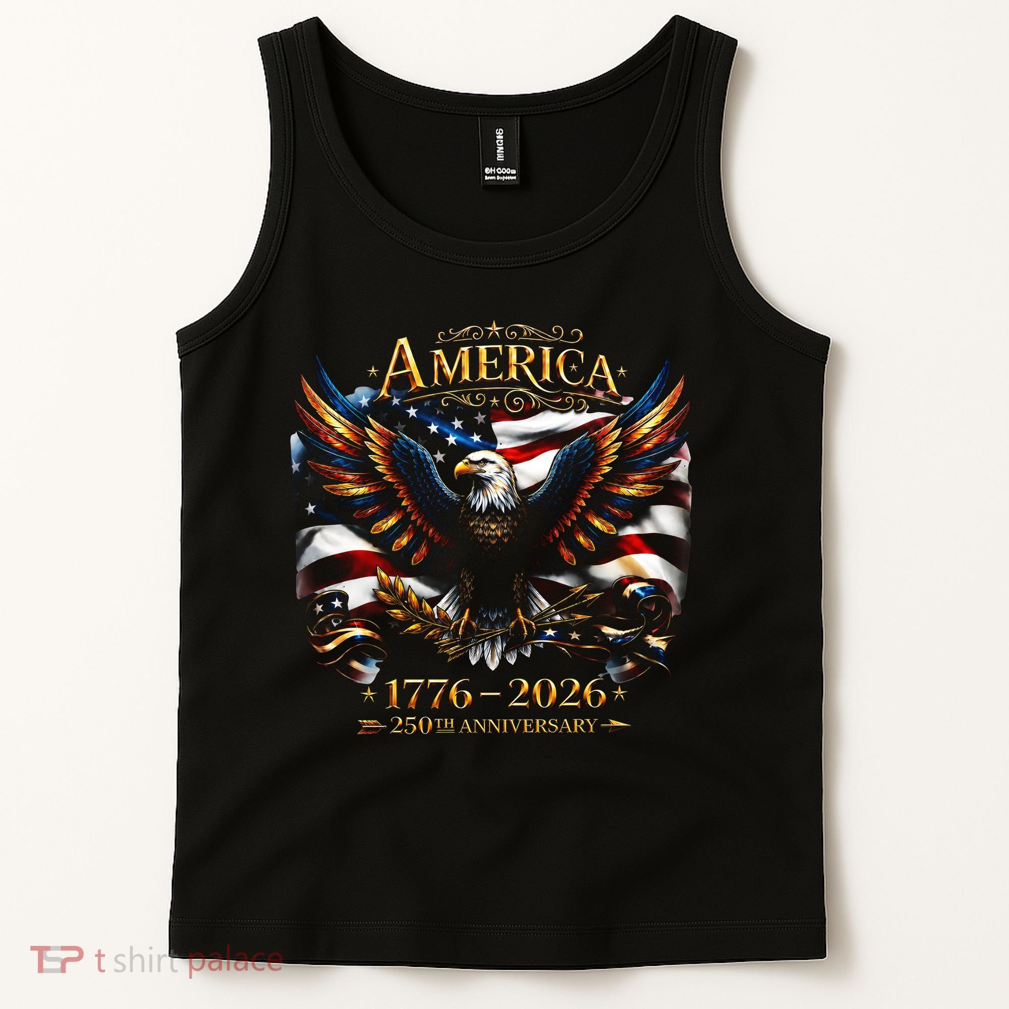 America 250th Anniversary 1776-2026 American Eagle Tank Top