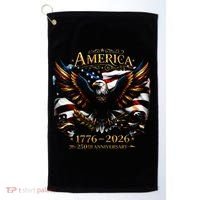 America 250th Anniversary 1776-2026 American Eagle Golf Towel thumb 0