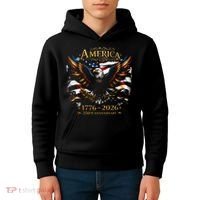 America 250th Anniversary 1776-2026 American Eagle Kids Hoodie thumb 4