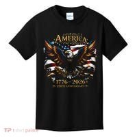 America 250th Anniversary 1776-2026 American Eagle Kids T-Shirt thumb 0