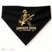 America's 250th Anniversary George Washington Rocker USA-Made Doggie Bandana thumb 0