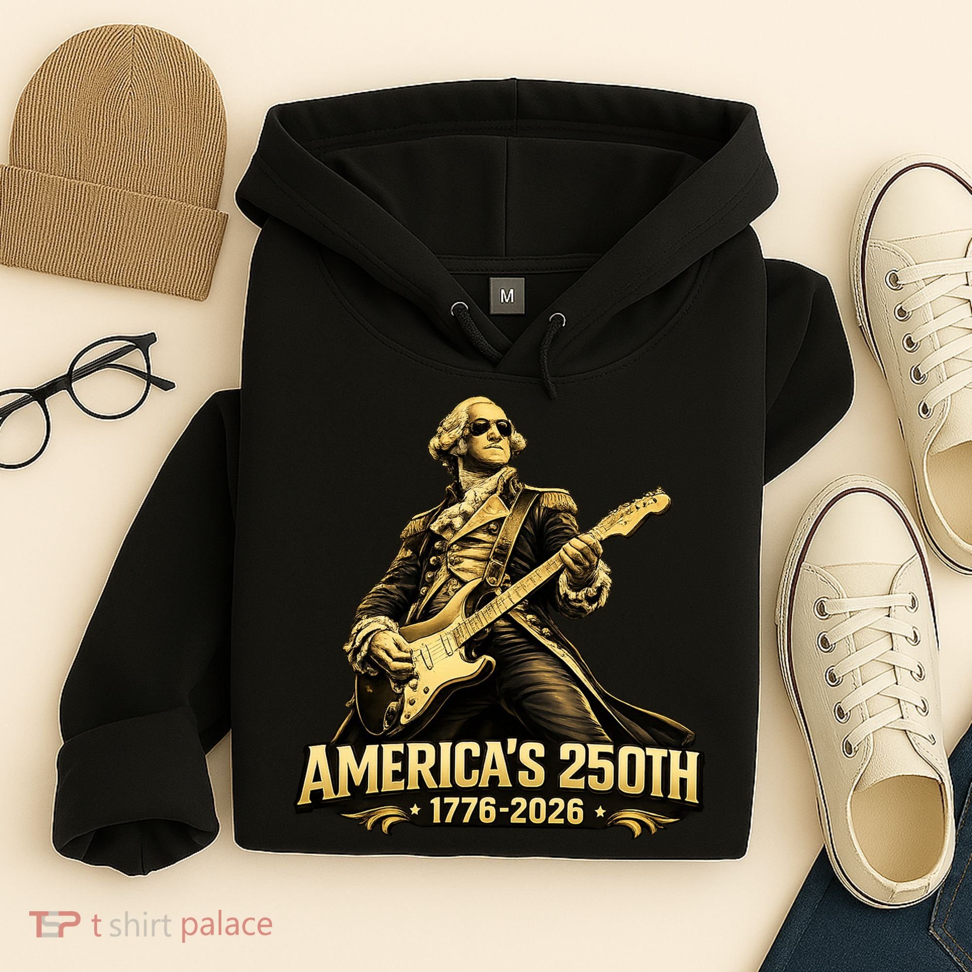 America's 250th Anniversary George Washington Rocker Hoodie