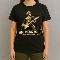 America's 250th Anniversary George Washington Rocker T-Shirt thumb 4