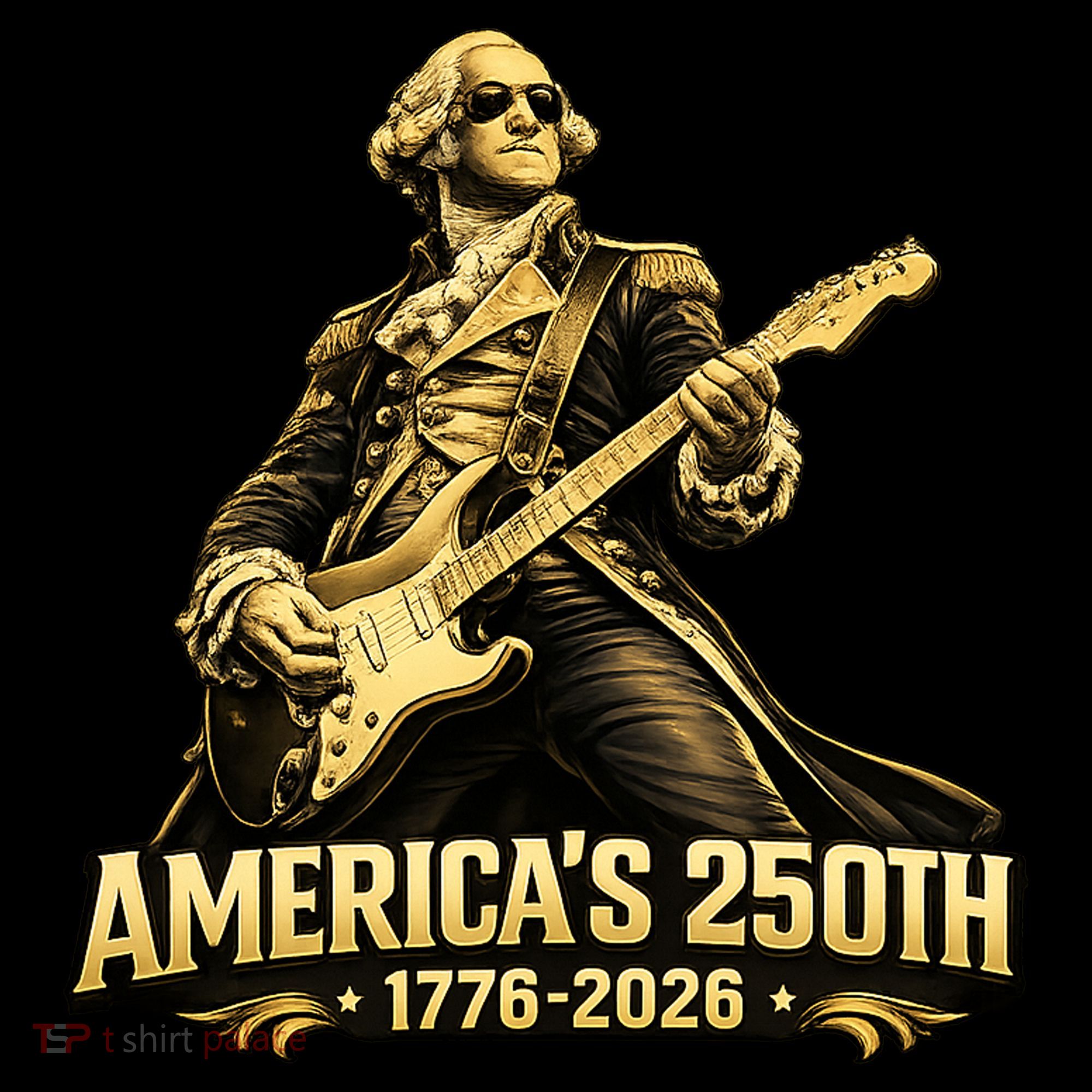 America's 250th Anniversary George Washington Rocker T-Shirt