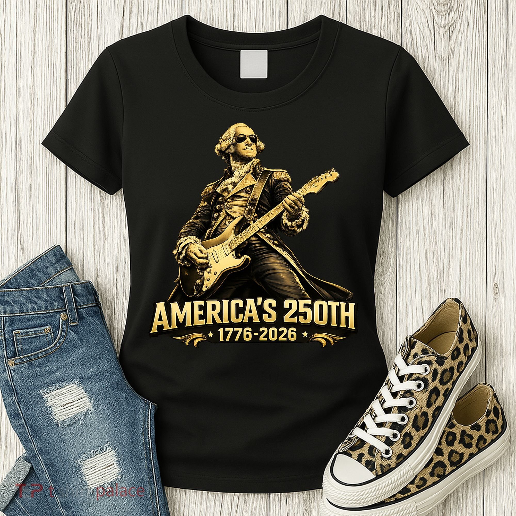 America's 250th Anniversary George Washington Rocker Women's T-Shirt