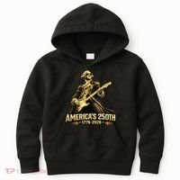 America's 250th Anniversary George Washington Rocker Kids Hoodie thumb 0