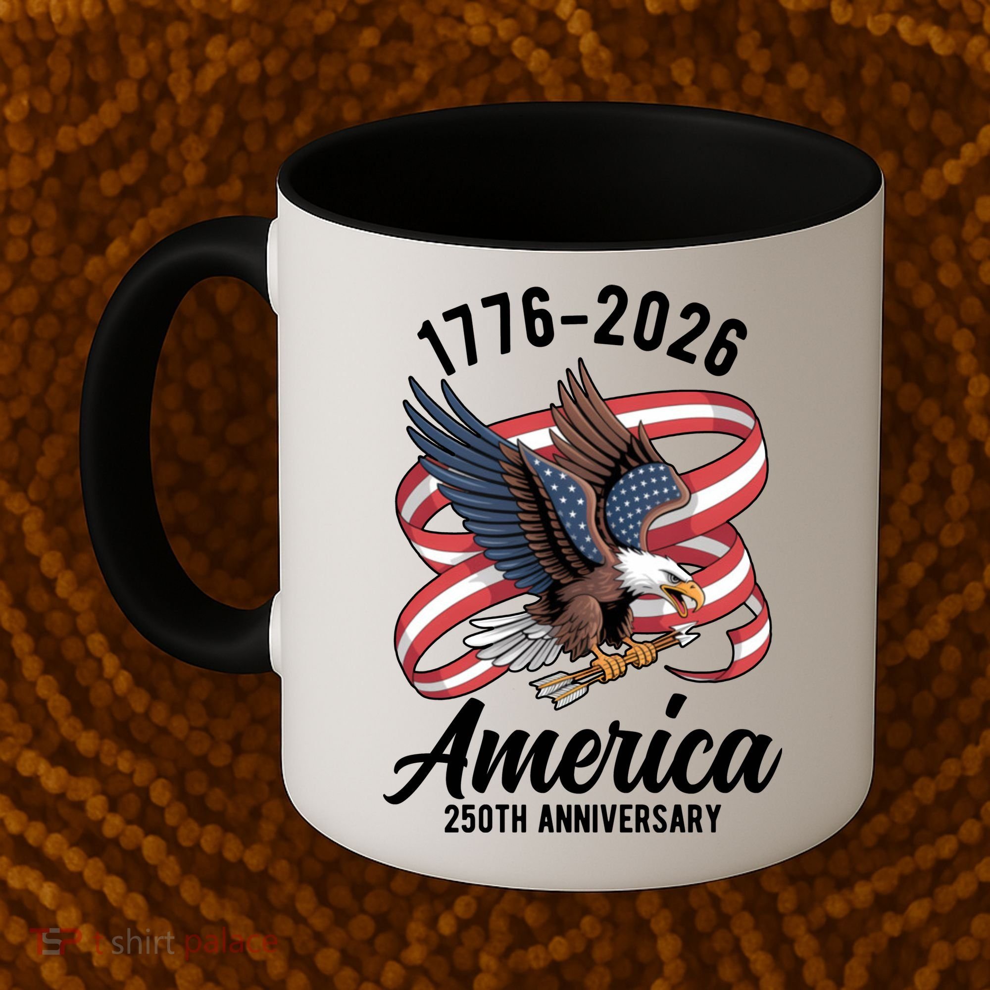 America 250th Anniversary 1776-2026 Eagle USA Coffee Mug