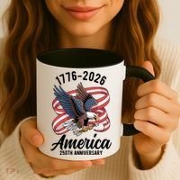 America 250th Anniversary 1776-2026 Eagle USA Coffee Mug thumb 3