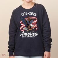 America 250th Anniversary 1776-2026 Eagle USA Women's Sweatshirt thumb 0