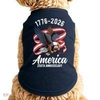 America 250th Anniversary 1776-2026 Eagle USA Doggie Tank thumb 0