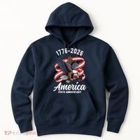 America 250th Anniversary 1776-2026 Eagle USA Hoodie thumb 0