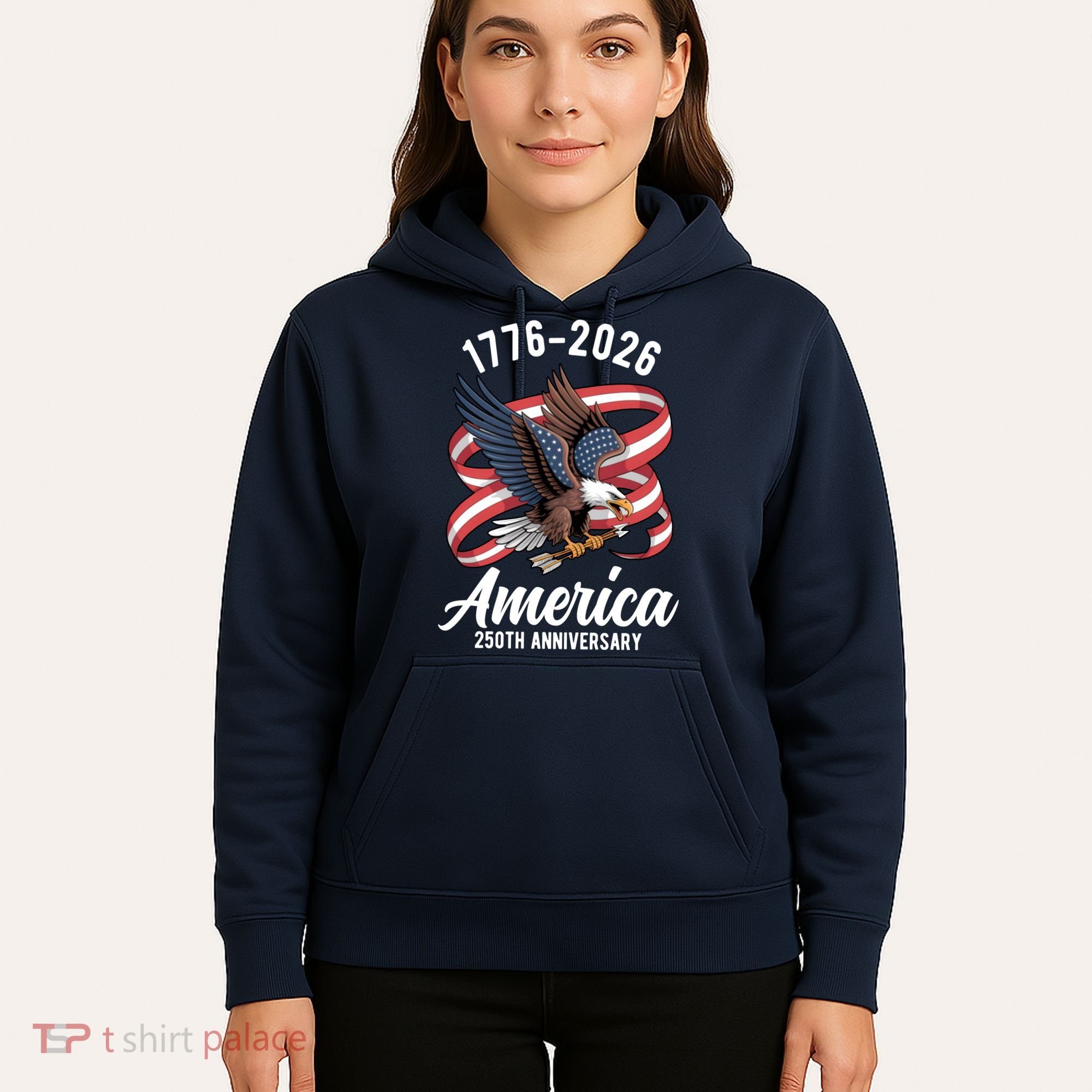 America 250th Anniversary 1776-2026 Eagle USA Hoodie
