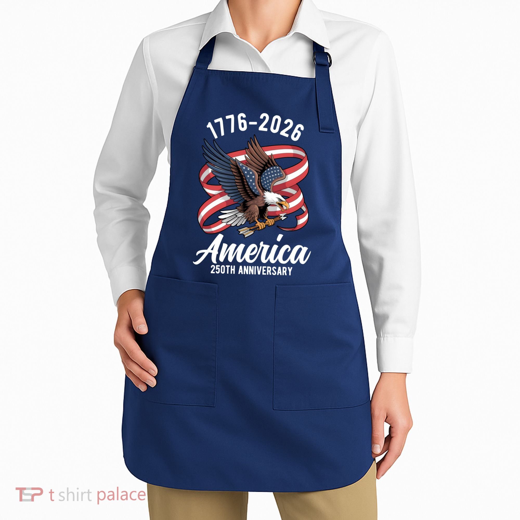 America 250th Anniversary 1776-2026 Eagle USA Apron