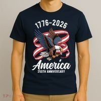 America 250th Anniversary 1776-2026 Eagle USA T-Shirt thumb 3