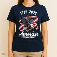America 250th Anniversary 1776-2026 Eagle USA T-Shirt thumb 4