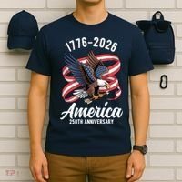 America 250th Anniversary 1776-2026 Eagle USA T-Shirt thumb 6
