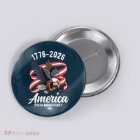 America 250th Anniversary 1776-2026 Eagle USA Button thumb 0