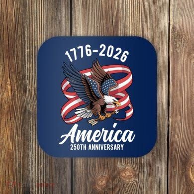 America 250th Anniversary 1776-2026 Eagle USA Coaster