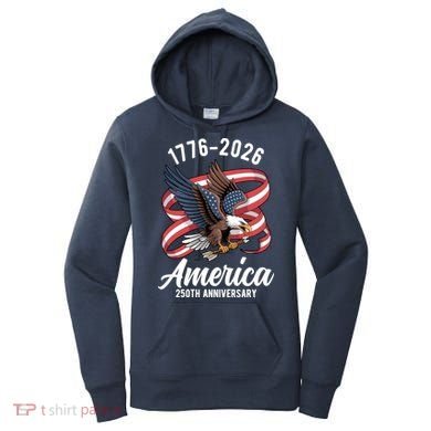 America 250th Anniversary 1776-2026 Eagle USA Women's Hoodie