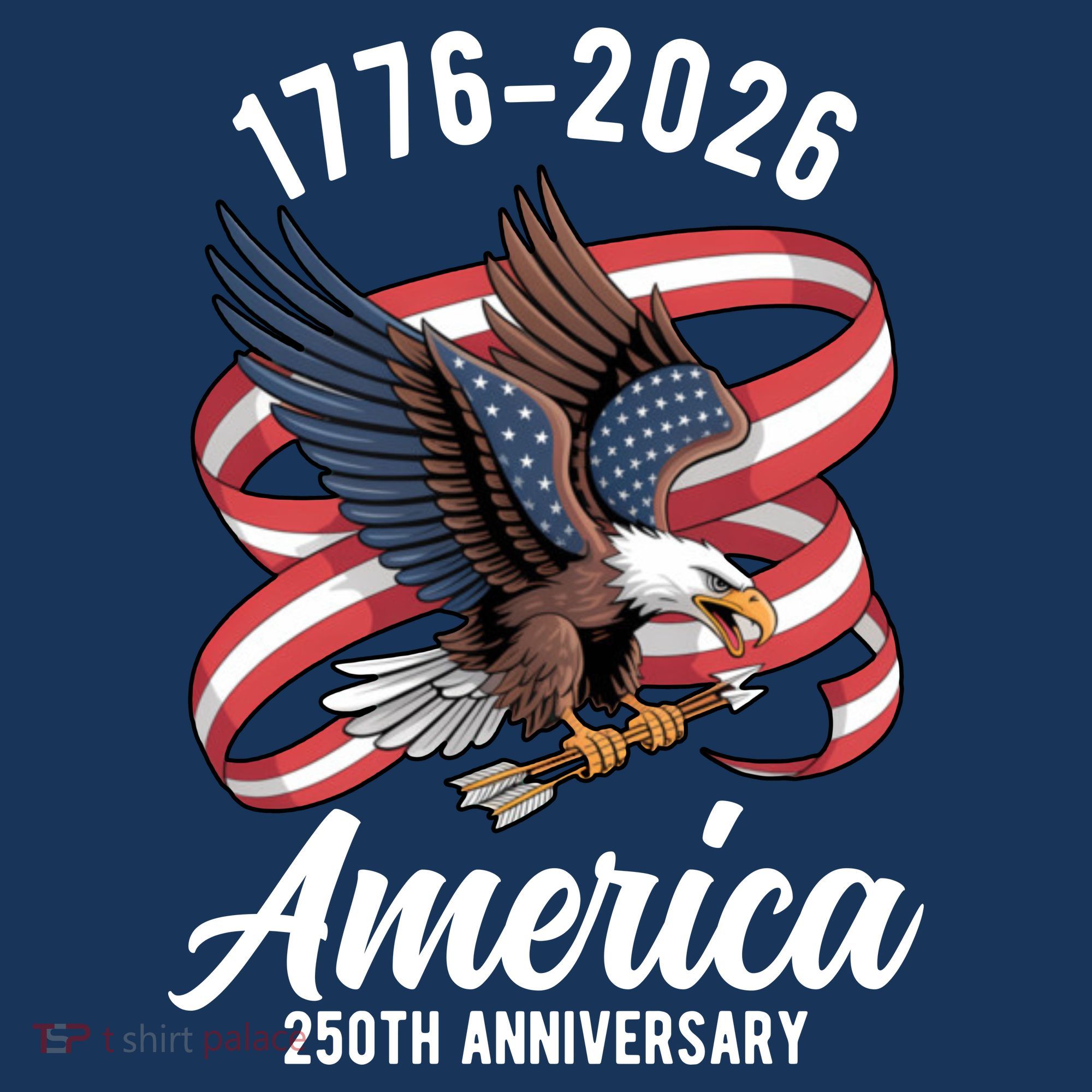 America 250th Anniversary 1776-2026 Eagle USA Mousepad