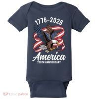 America 250th Anniversary 1776-2026 Eagle USA Baby Bodysuit thumb 0