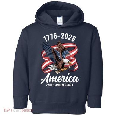 America 250th Anniversary 1776-2026 Eagle USA Toddler Hoodie