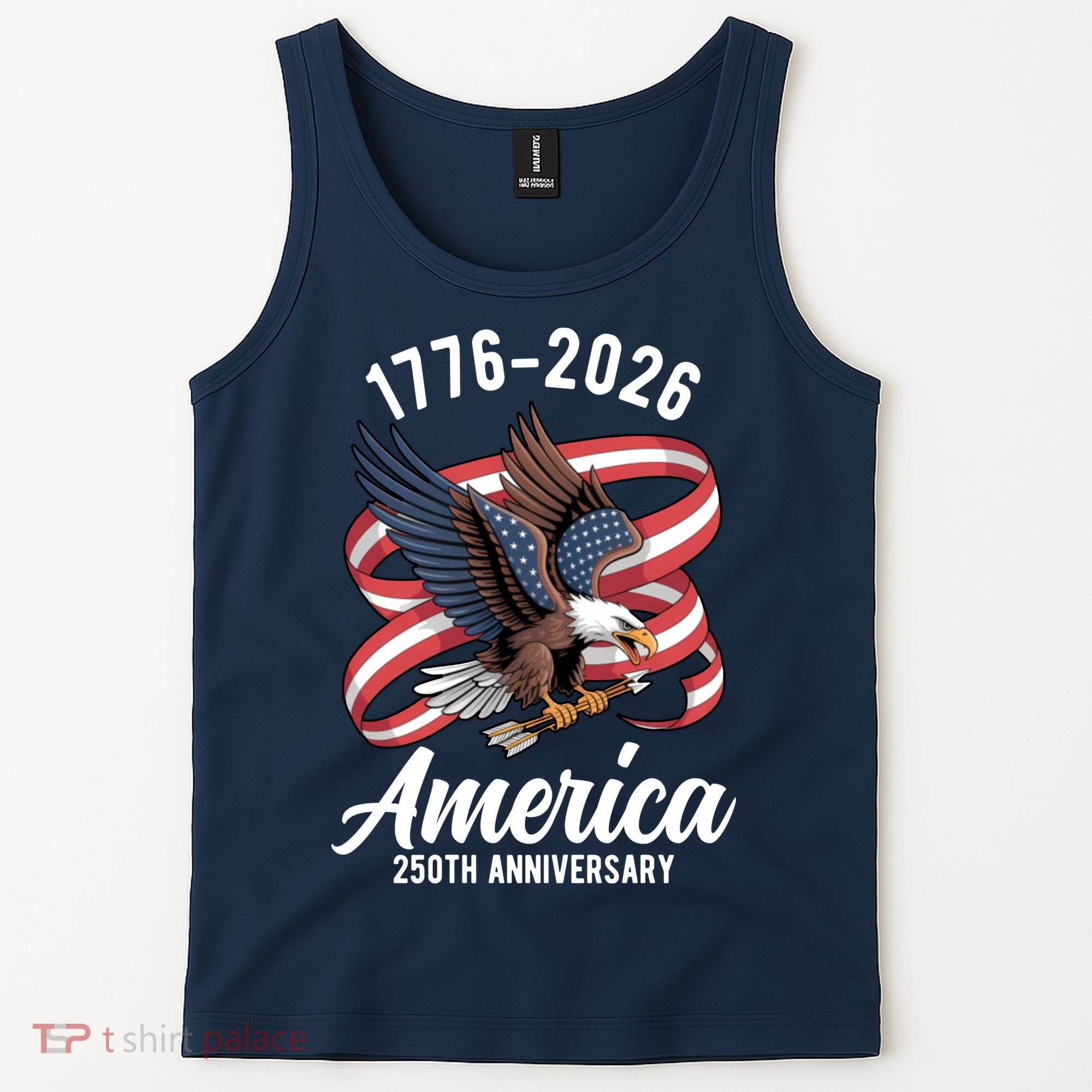 America 250th Anniversary 1776-2026 Eagle USA Tank Top