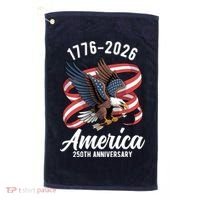 America 250th Anniversary 1776-2026 Eagle USA Golf Towel thumb 0