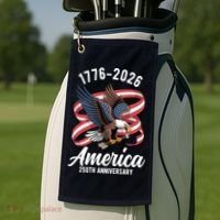 America 250th Anniversary 1776-2026 Eagle USA Golf Towel thumb 2