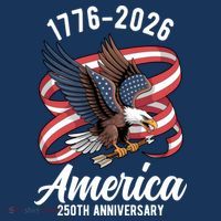 America 250th Anniversary 1776-2026 Eagle USA Golf Towel thumb 3