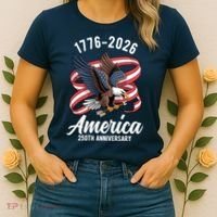 America 250th Anniversary 1776-2026 Eagle USA Women's T-Shirt thumb 2
